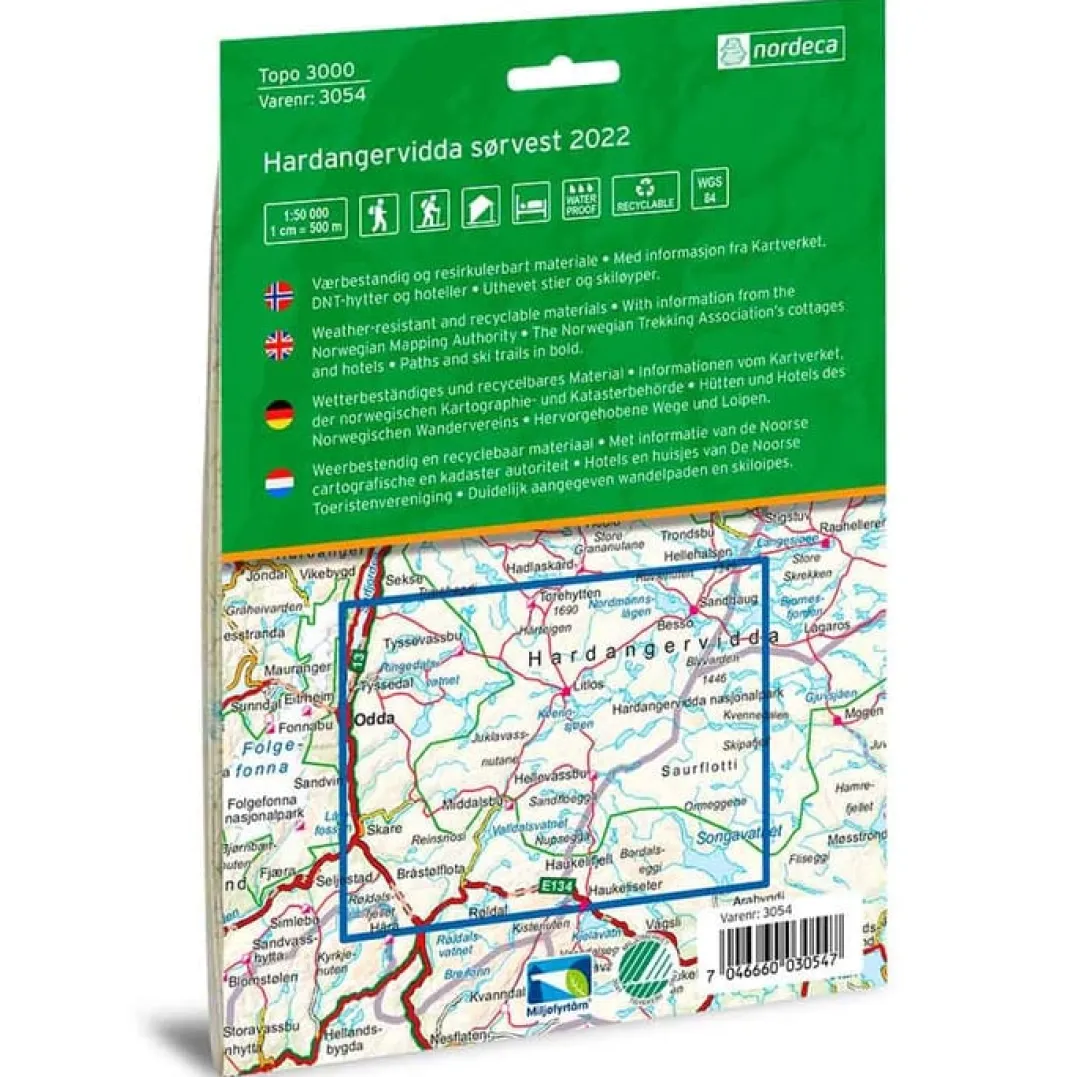 .i1{margin-bottom:16px}Nordeca Hardangervidda sørvest 1:50 000 2022
