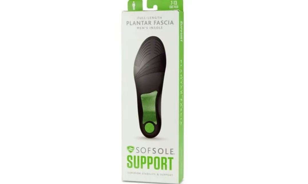 Implus/Sof Sole Såle Full Plantar Fascia Sort
