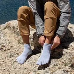 Injinji Men's Liner Mini-Crew Heather Gray