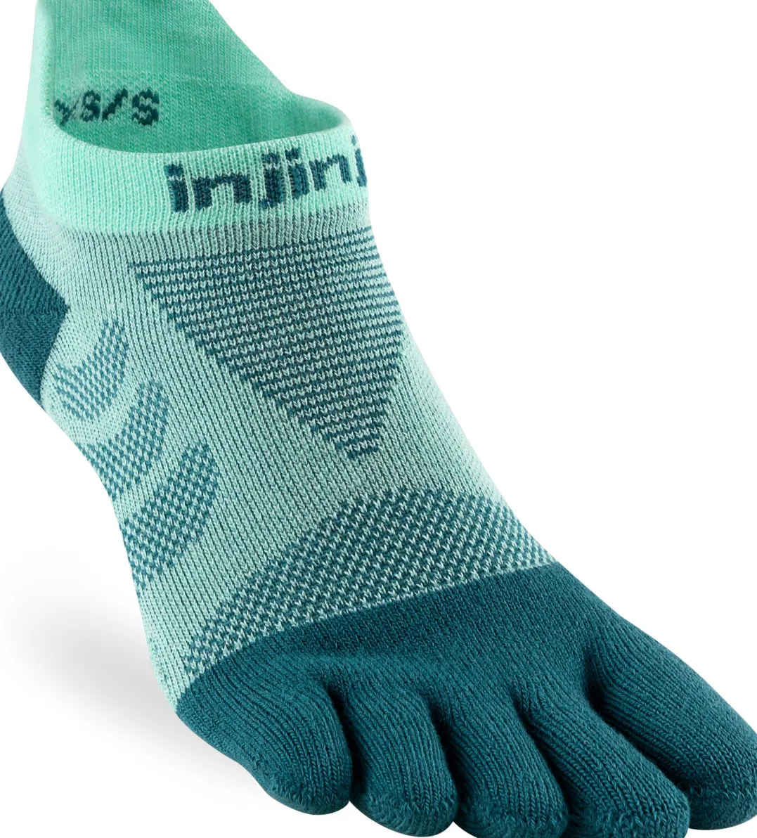 Injinji Women's Ultra Run No-Show Glacier