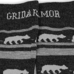 .in{margin-bottom:16px}Gridarmor Striped Bear Merino Socks Dark Grey Melange