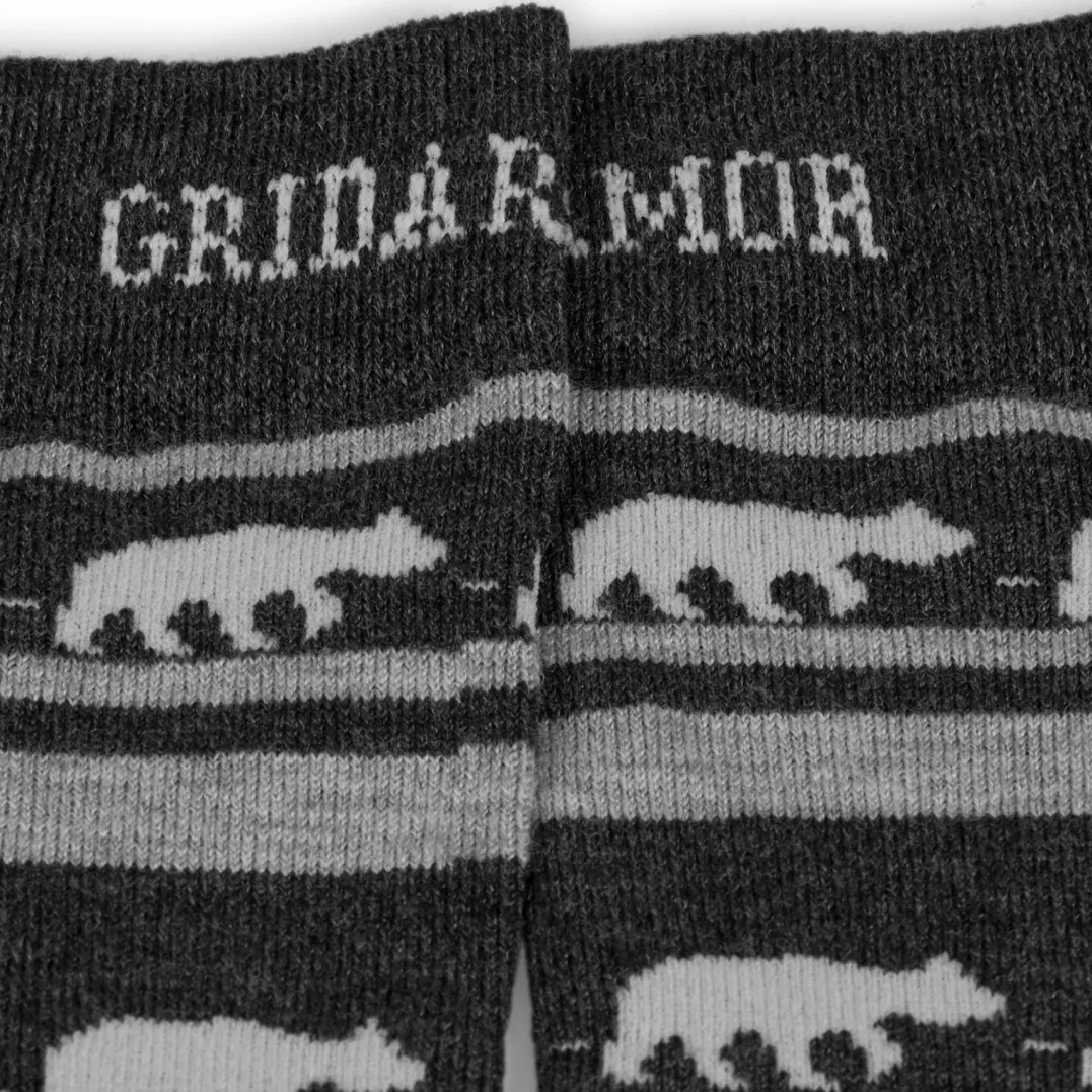 .in{margin-bottom:16px}Gridarmor Striped Bear Merino Socks Dark Grey Melange