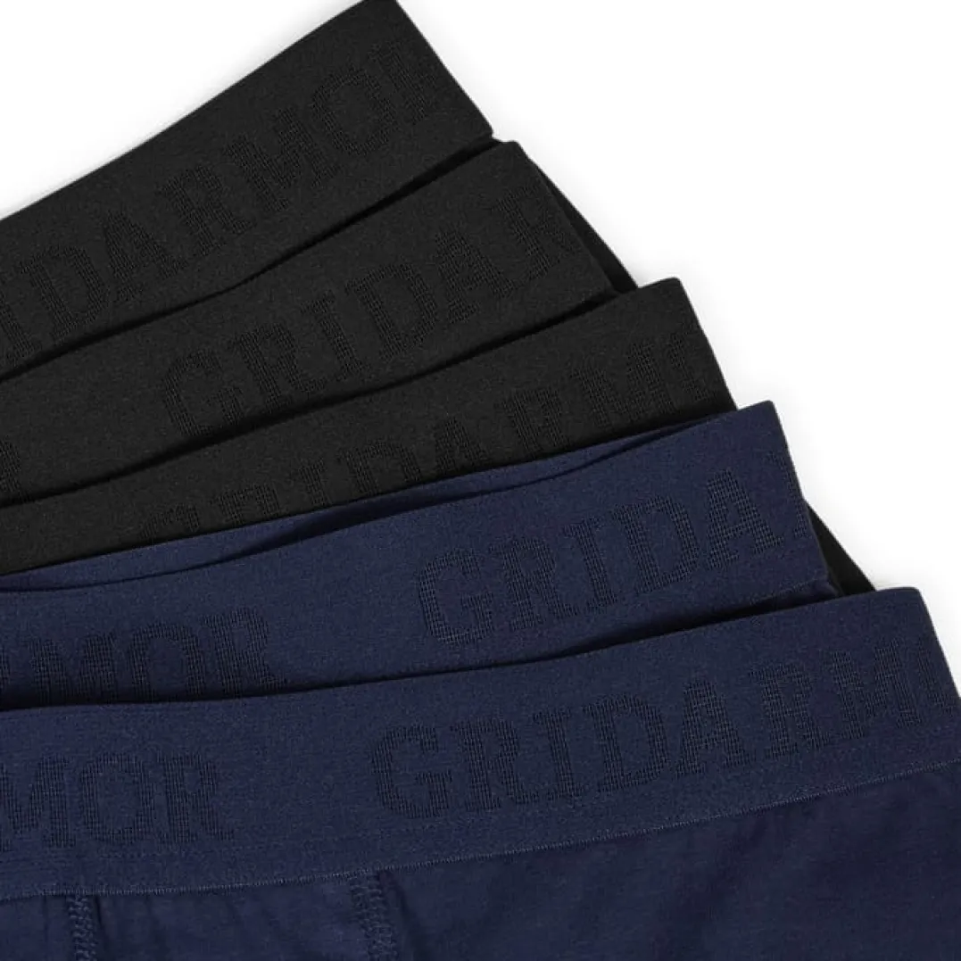 .in{margin-bottom:16px}Gridarmor Men's Steine 5p Cotton Boxers 2.0 Black/Blue