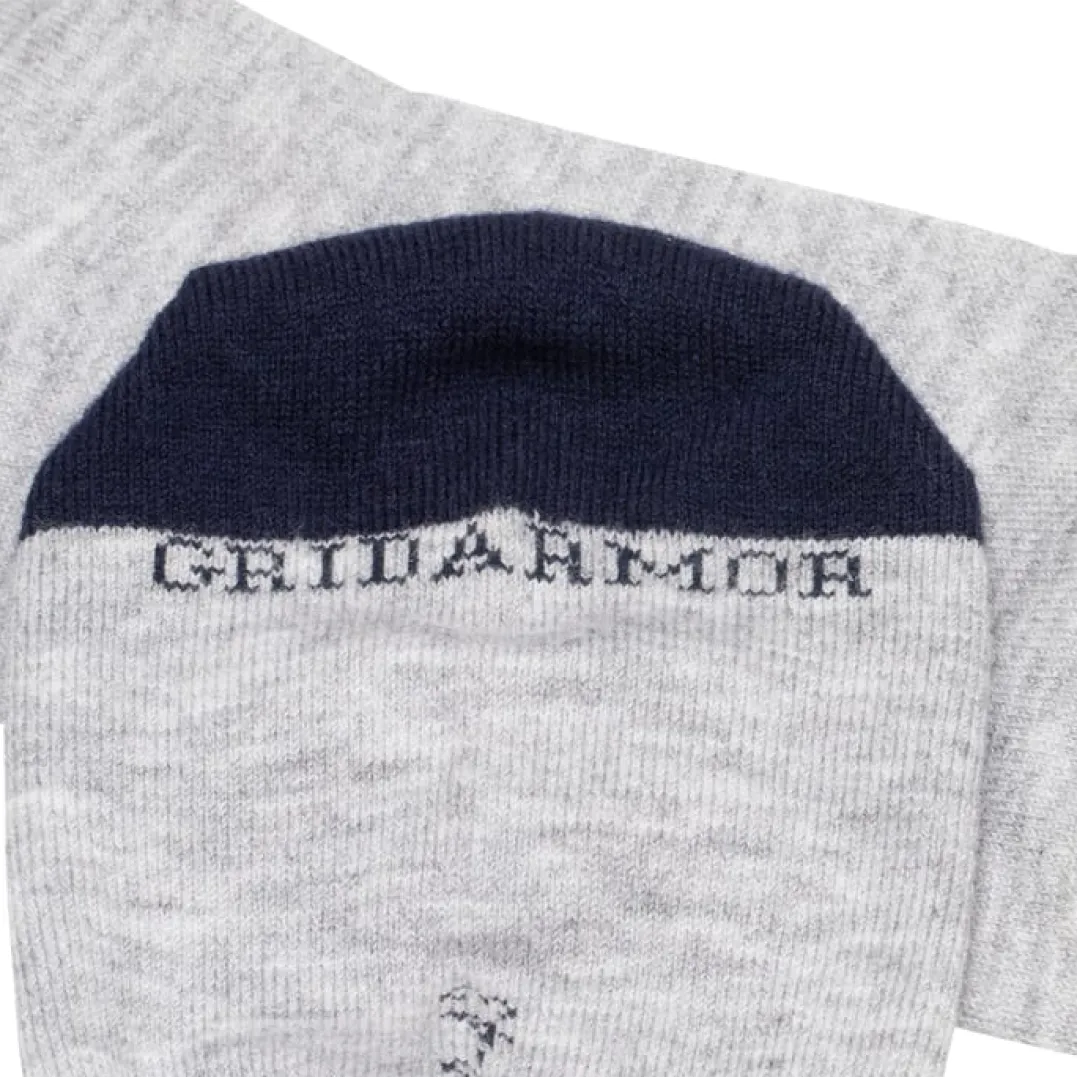 .in{margin-bottom:16px}Gridarmor Heritage Merino Socks Lt. Grey/Dk Navy/White