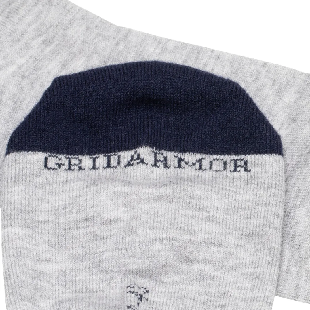 .in{margin-bottom:16px}Gridarmor Heritage Merino Socks Lt. Grey/Dk Navy/White