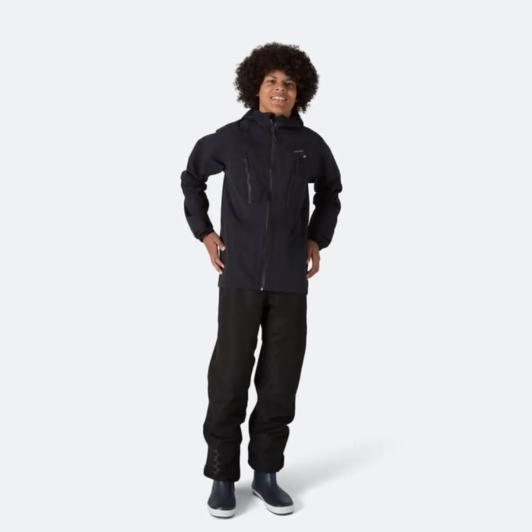 Isbjörn of Sweden Teens' Monsune Hardshell Jacket Black