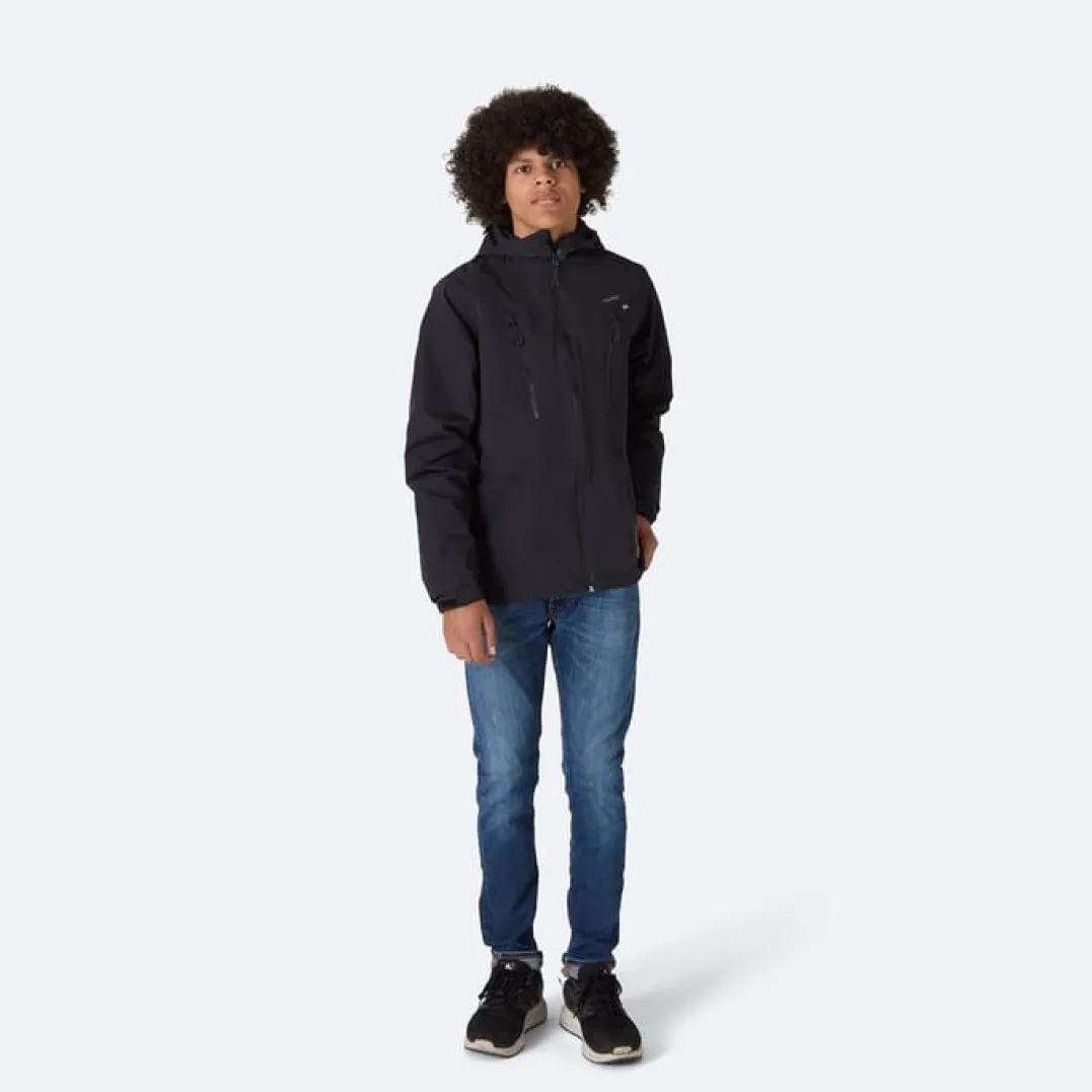 Isbjörn of Sweden Teens' Monsune Hardshell Jacket Black