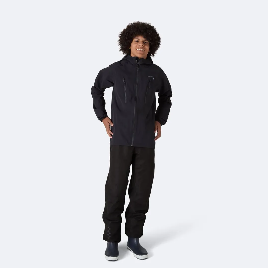 Isbjörn of Sweden Teens' Monsune Hardshell Jacket Black
