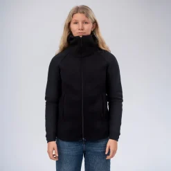 Janus AirWool Merino 280 Hood Jkt W Black