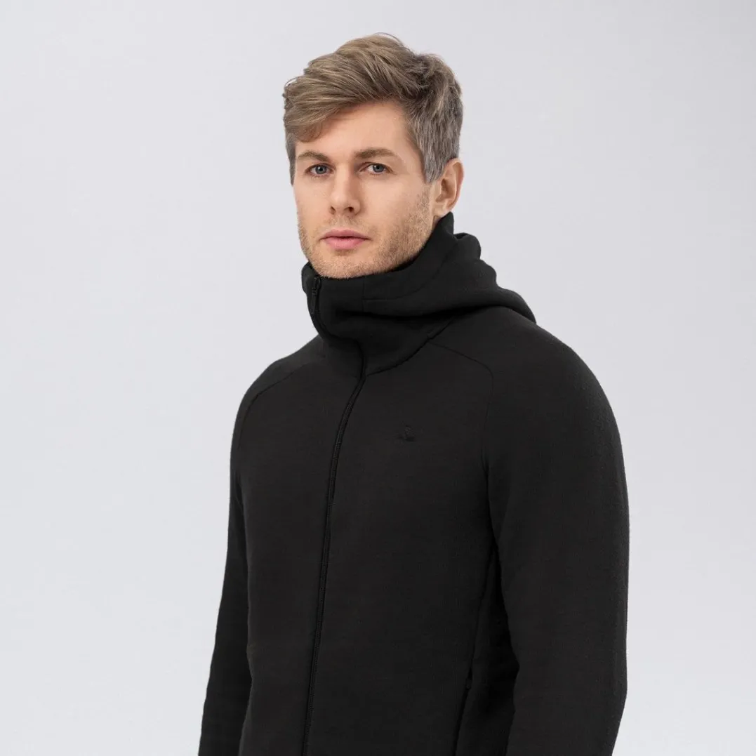 Janus AirWool Merino 280 Hood Jkt M Black