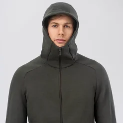 Janus AirWool Merino 280 Hood Jkt M Forest Night