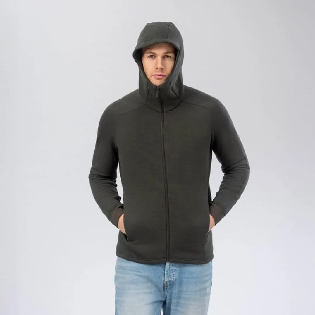 Janus AirWool Merino 280 Hood Jkt M Forest Night