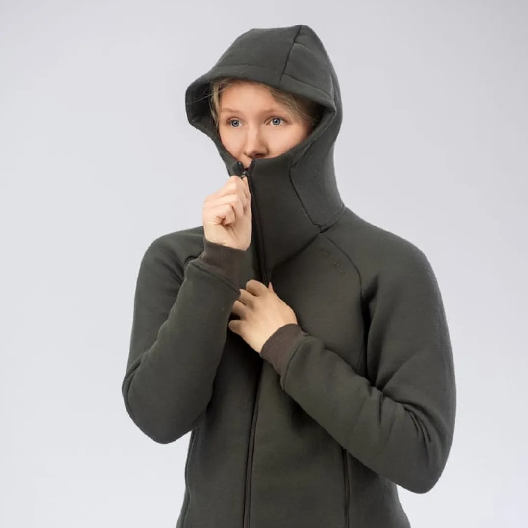 Janus AirWool Merino 280 Hood Jkt W Forest Night