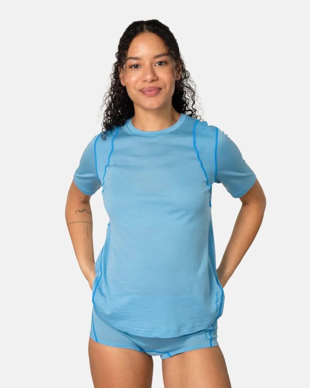 Kari Traa Embla Wool Tee Ocean