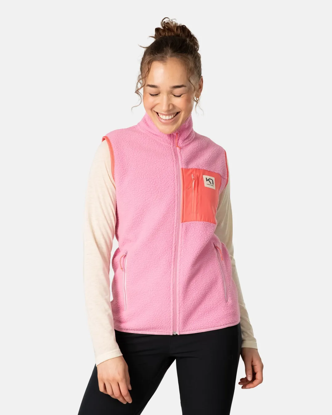 Kari Traa Rothe Vest Dusty Pink