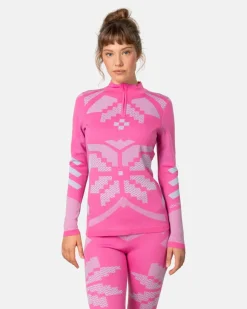 Kari Traa Women's Faith Half Zip Bright Pink