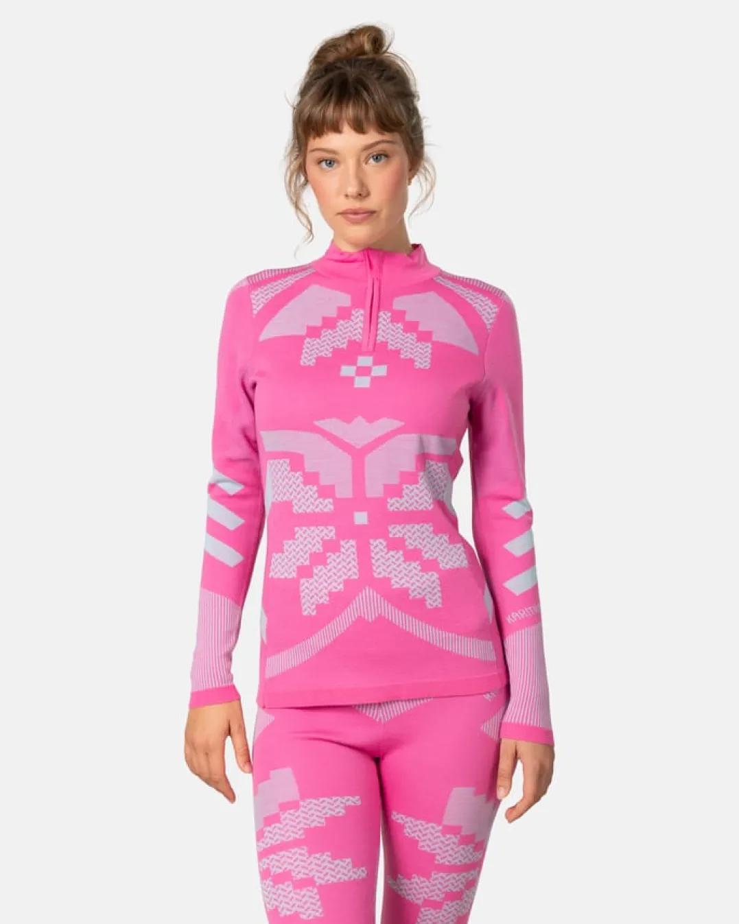 Kari Traa Women's Faith Half Zip Bright Pink