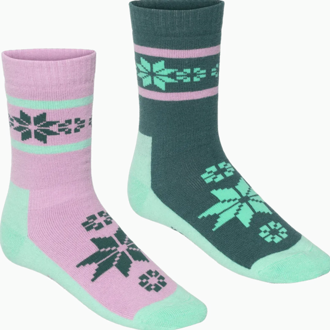 Kari Traa Women's Rusa Wool Sock 2-pack Lily