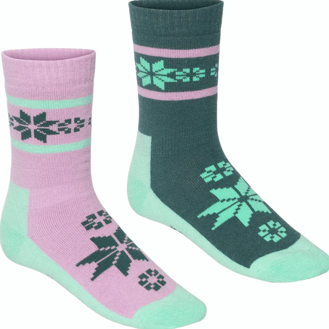 Kari Traa Women's Rusa Wool Sock 2-pack Lily