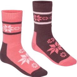 Kari Traa Women's Rusa Wool Sock 2-pack Cocoa Powder
