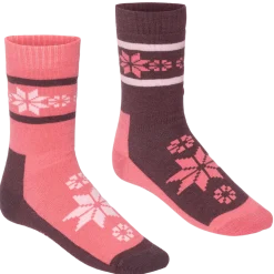 Kari Traa Women's Rusa Wool Sock 2-pack Cocoa Powder