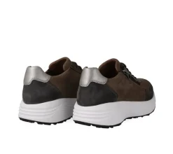 Klaveness Perfect Stride Lace_Zipper Leather Sneaker Brun