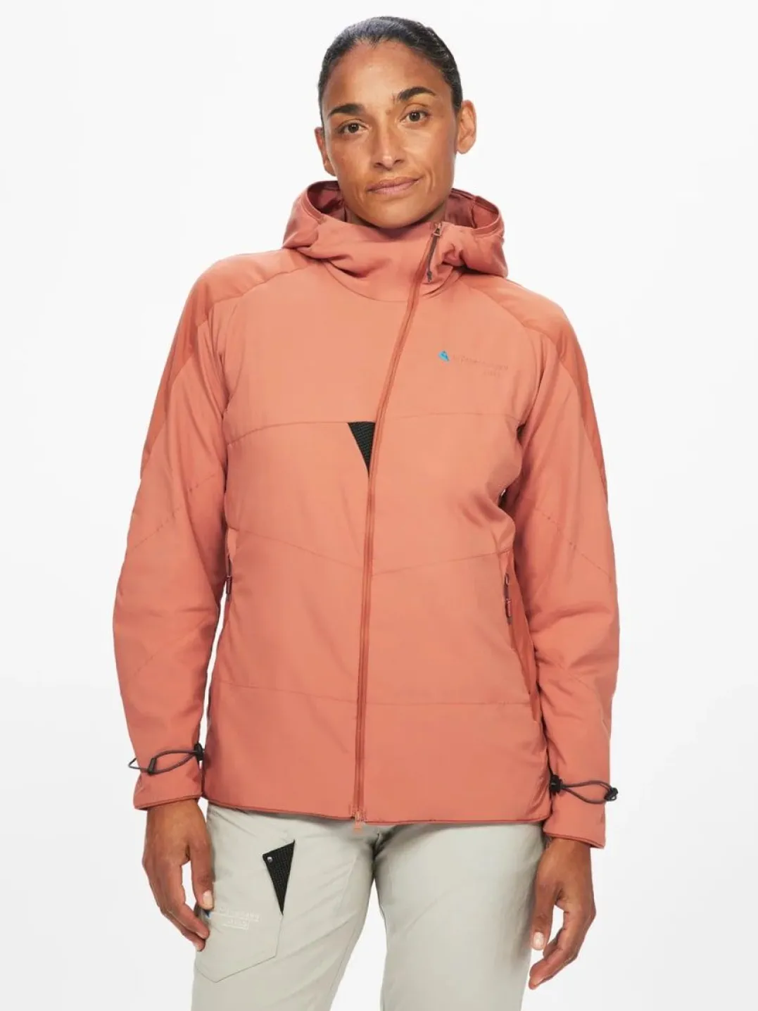 Klättermusen Women's Vili Hood Jacket Stone Red