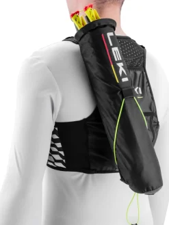 Leki Trail Running Quiver Vest Black-white-bright Red