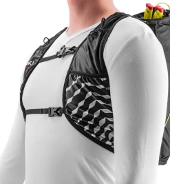 Leki Trail Running Quiver Vest Black-white-bright Red