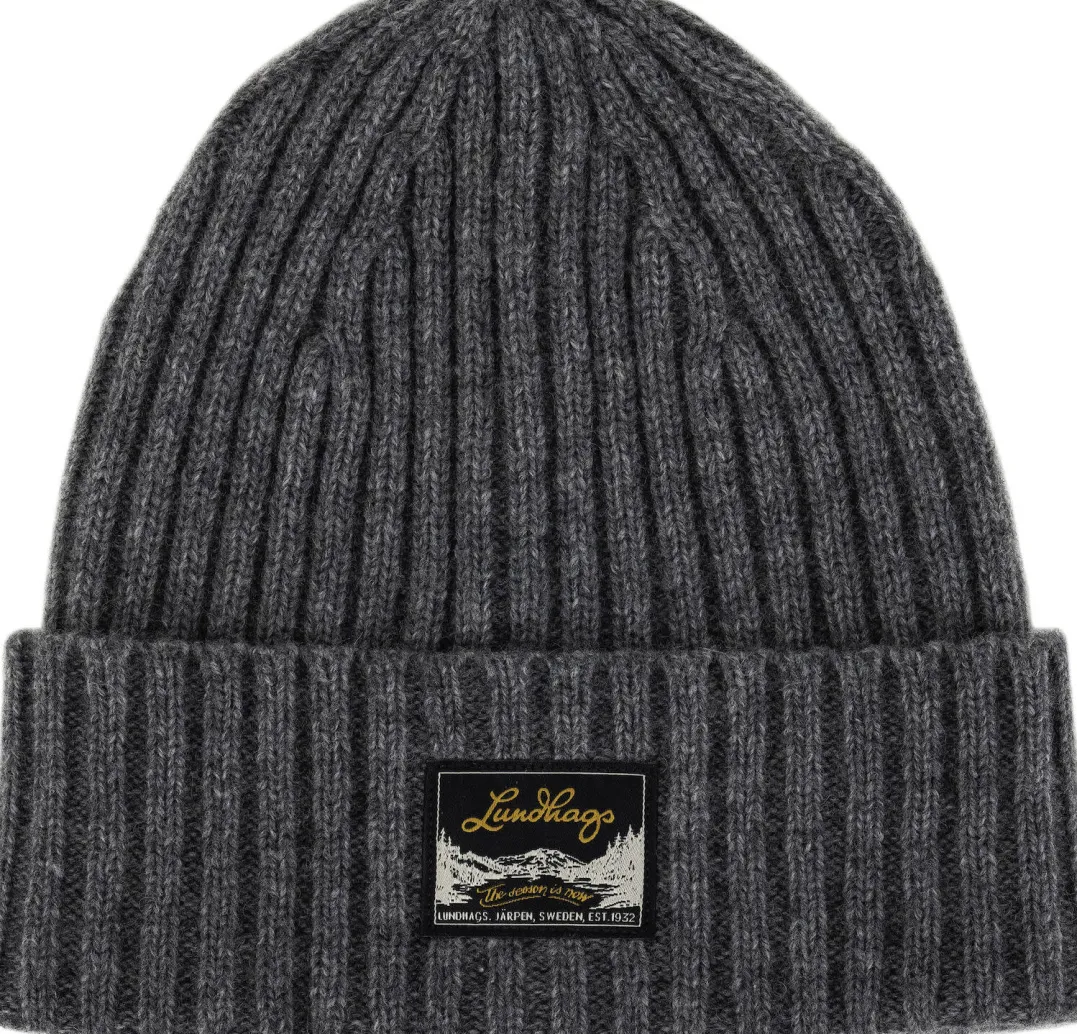 Lundhags Knak Wool Beanie Grey Melange