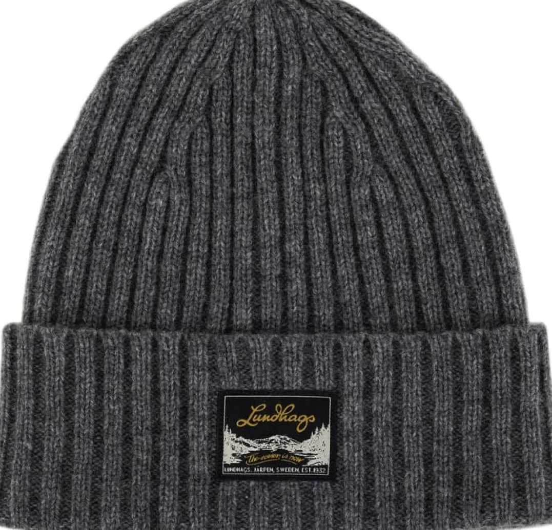Lundhags Knak Wool Beanie Grey Melange