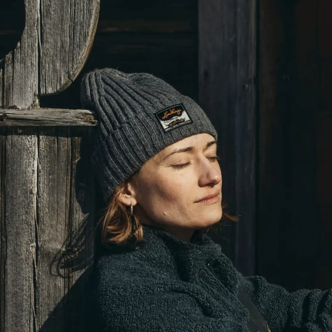 Lundhags Knak Wool Beanie Grey Melange