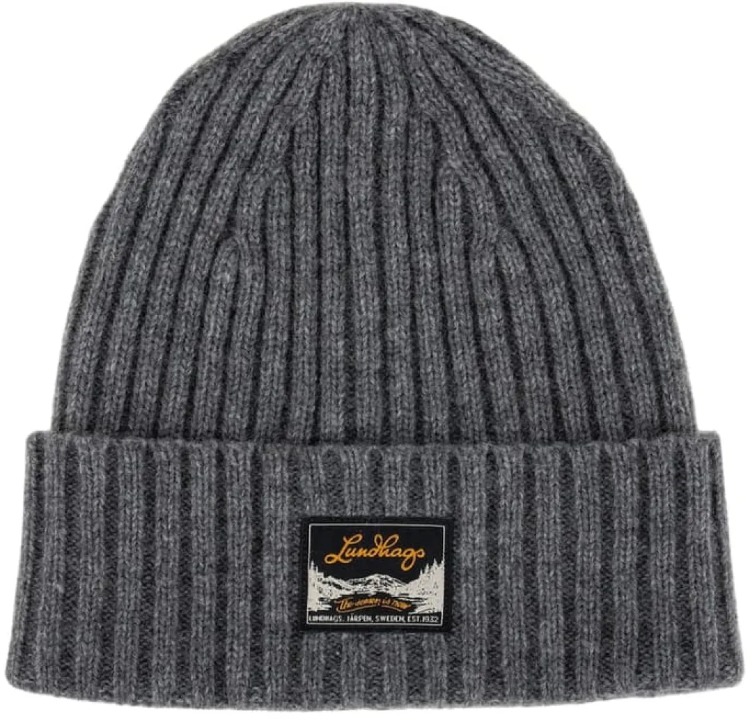 Lundhags Knak Wool Beanie Grey Melange