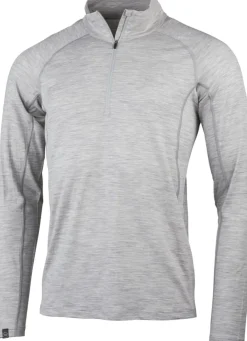 Lundhags Men's Gimmer Merino Light 1/2 Zip Light Grey