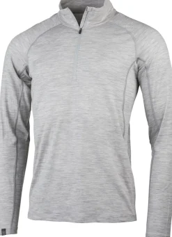 Lundhags Men's Gimmer Merino Light 1/2 Zip Light Grey
