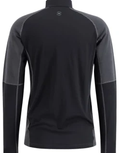 Lundhags Men's Prime Merino Half Zip Charcoal/Black