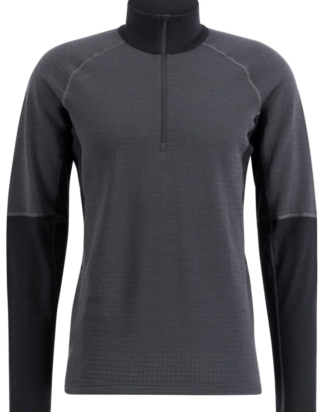 Lundhags Men's Prime Merino Half Zip Charcoal/Black