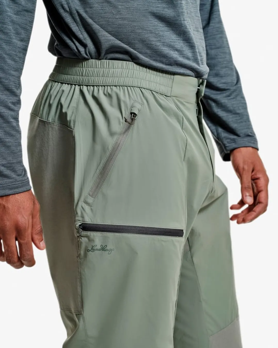 Lundhags Men's Tived Light Windbreaker Pant Aloe Green