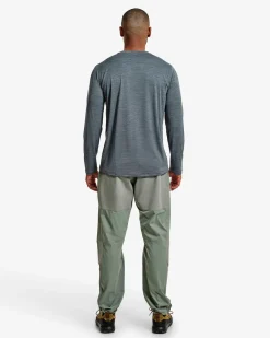 Lundhags Men's Tived Long Sleeve T-Shirt Dark Sky Blue