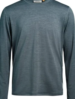 Lundhags Men's Tived Long Sleeve T-Shirt Dark Sky Blue