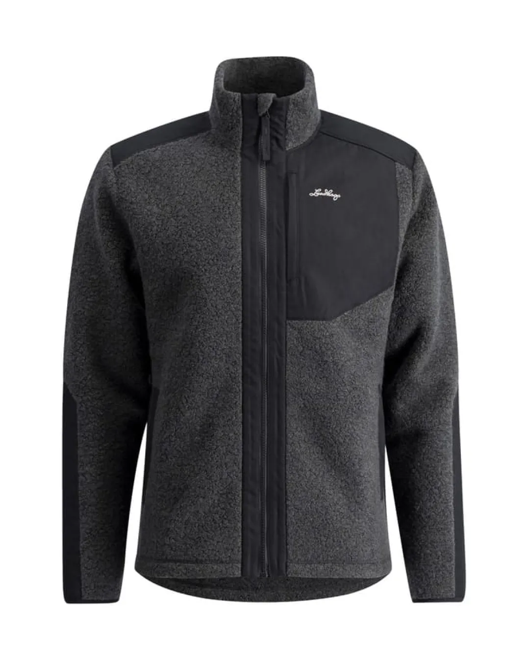 Lundhags Saruk Wool Pile Mid Full Zip M Charcoal