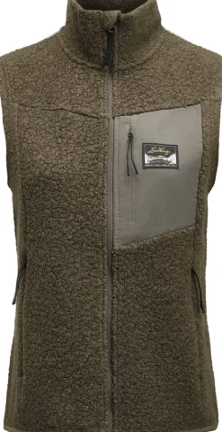 Lundhags Women's Flok Wool Pile Vest Forest Green