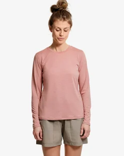Lundhags Women's Tived Long Sleeve T-shirt Stone Pink