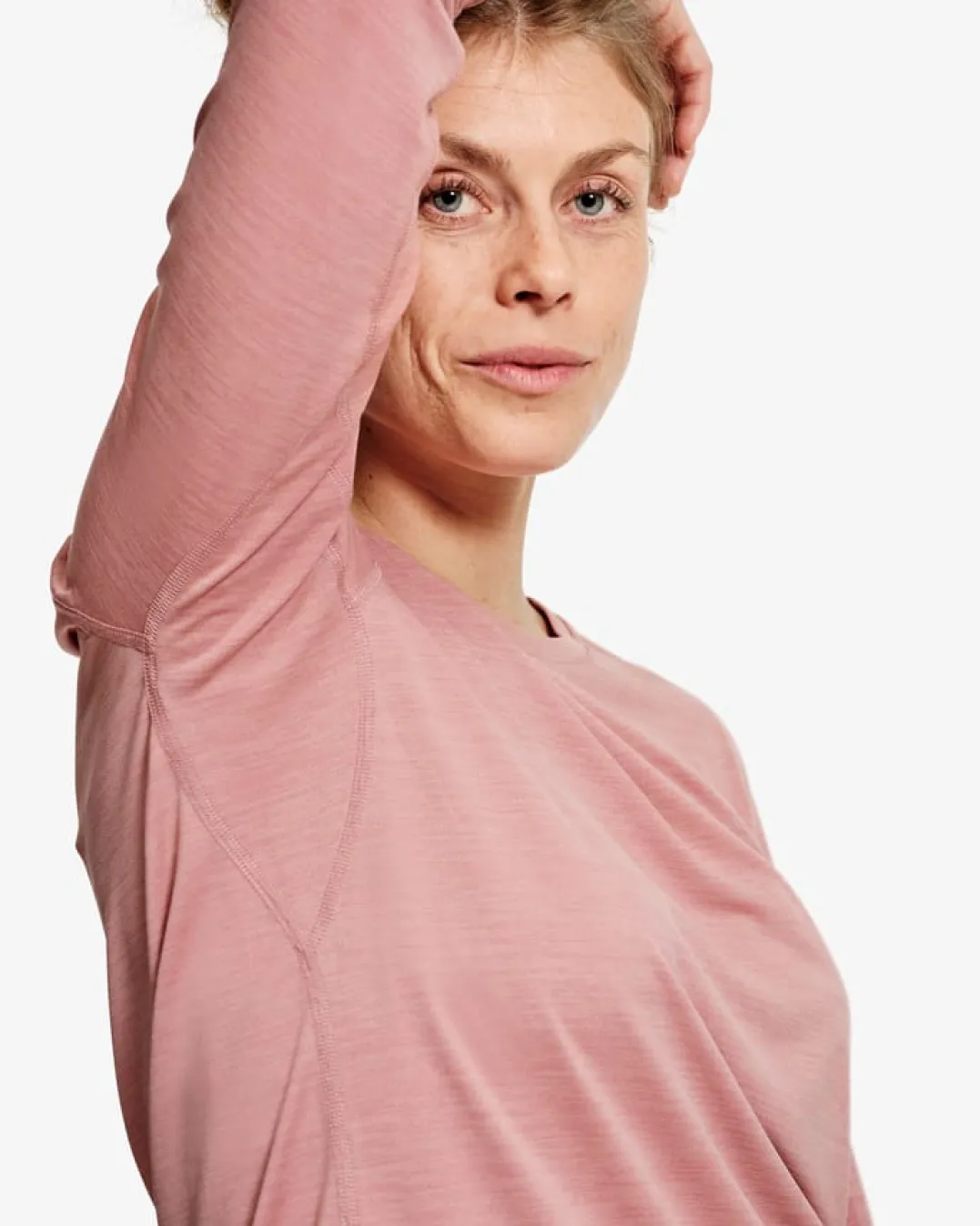 Lundhags Women's Tived Long Sleeve T-shirt Stone Pink