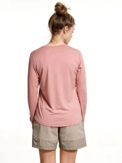 Lundhags Women's Tived Long Sleeve T-shirt Stone Pink