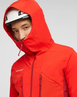 Mammut Aenergy Pro SO Hybrid Hooded Jacket Men Mammut Red-dark Mammut Red