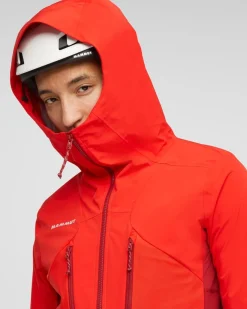Mammut Aenergy Pro SO Hybrid Hooded Jacket Men Mammut Red-dark Mammut Red