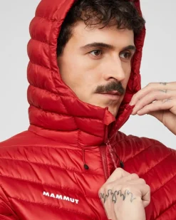 Mammut Albula In Hooded Jacket Men Dark Mammut Red