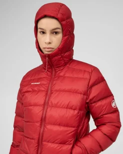 Mammut Broad Peak Pro In Hooded Jacket Women Dark Mammut Red