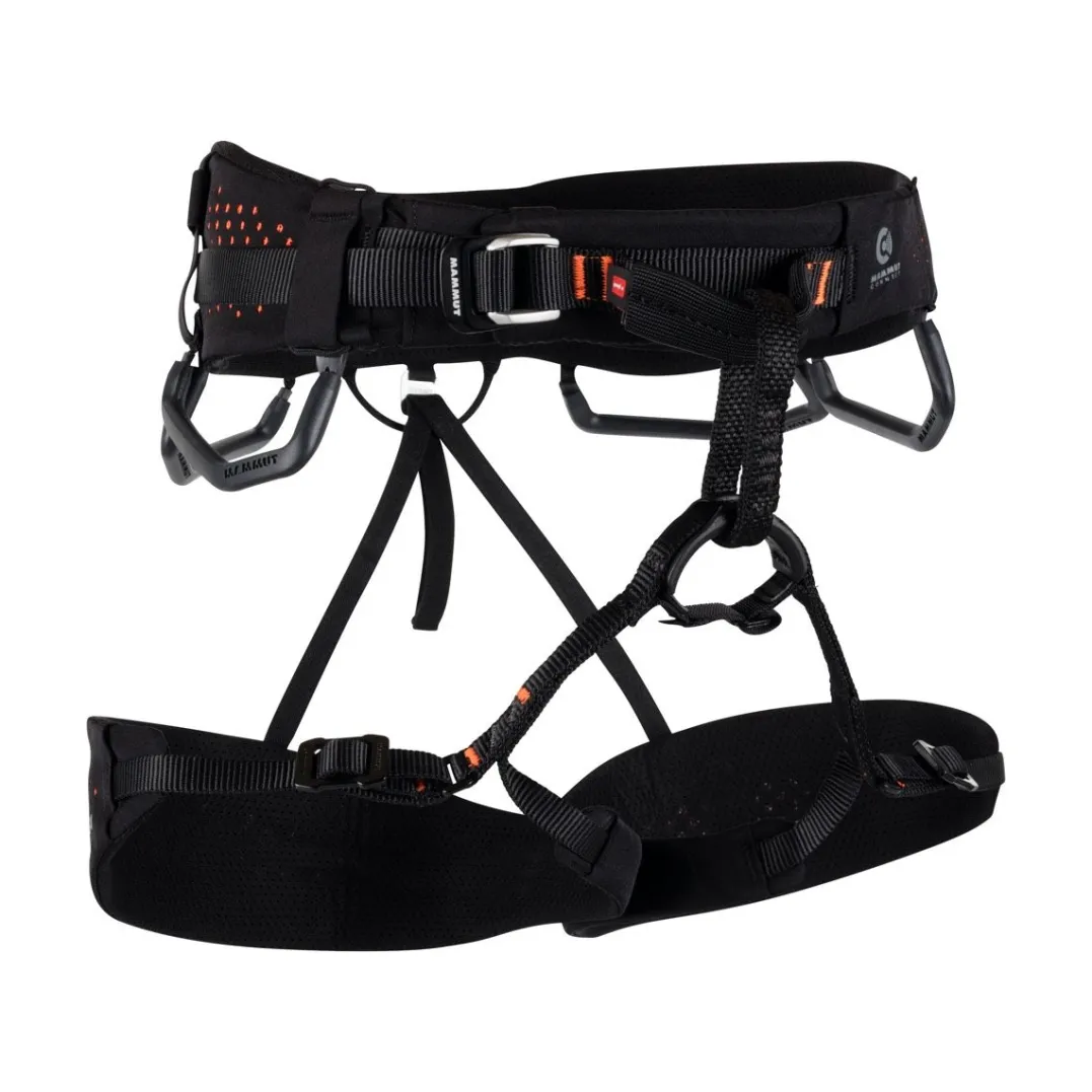 Mammut Comfort Fast Adjust Harness Men Black/Safety Orange
